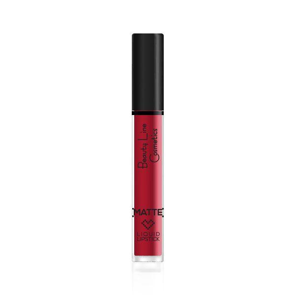 Beauty Line Liquid Lipstick NO 518 Apple Of Discord Κόκκινο