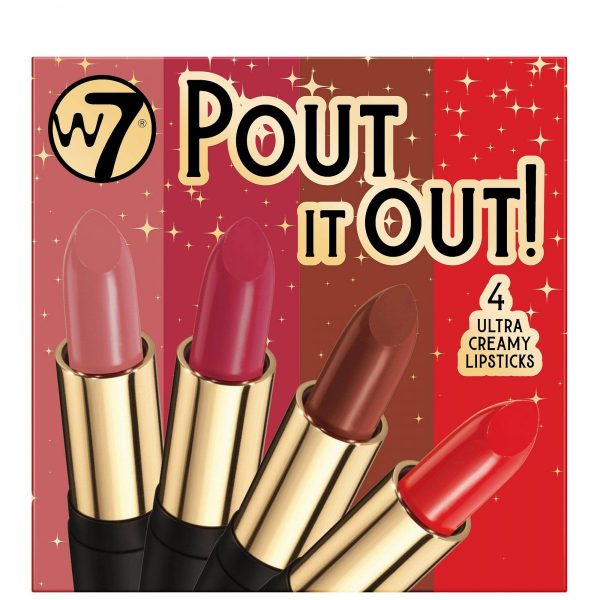 W7 Pout It Out Lipstick Gift Set -x 4τεμάχια Κραγιόν