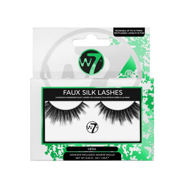 w7 Faux Silk Lashes-Hera-Ψεύτικες Βλεφαρίδες Μαύρο Χρώμα