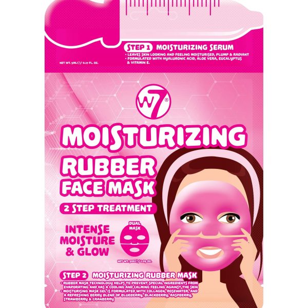 W7 Cosmetics Moisturising 2 Step Treatment Rubber Face Mask 5ml