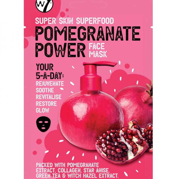 W7 Cosmetics Super Skin Superfood Pomegranate Power Mask 18gr