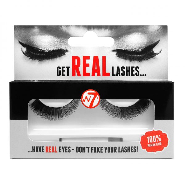 W7 Cosmetics Get Real Lashes – Ψεύτικες Βλεφαρίδες Με Κόλλα HL20