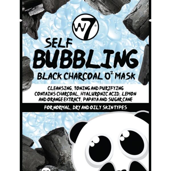 W7 Cosmetics Self Bubbling Black Charcoal O2 Face Mask 20gr