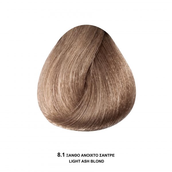 Bioshev Professional Hair Color Cream 8.1 Ξανθό Aνοιχτό Σαντρέ 100ml