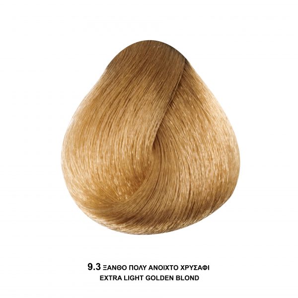 Bioshev Professional Hair Color Cream 9.3 Ξανθό Πολύ Ανοιχτό Χρυσαφί 100ml