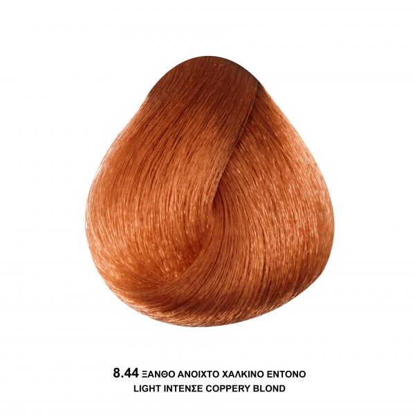 Bioshev Professional Hair Color Cream 8.44 Ξανθό Ανοιχτό Χάλκινο Έντονο 100ml