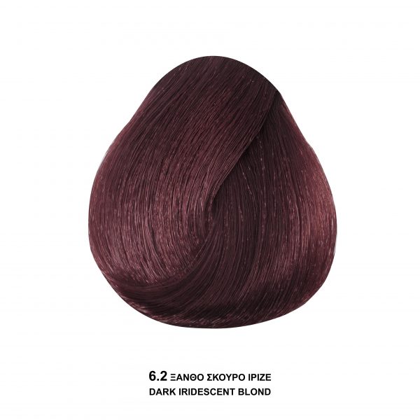 Bioshev Professional Hair Color Cream 6.2 Ξανθό Σκούρο Ιριζέ 100ml