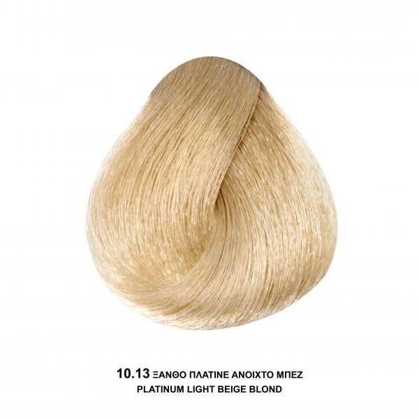 Bioshev Professional Hair Color Cream 10.13 Ξανθό Πλατινέ Ανοιχτό Μπεζ 100ml