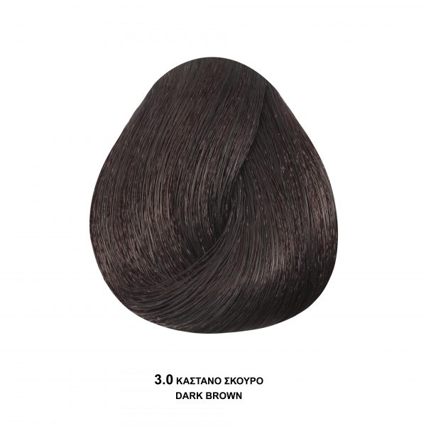 Bioshev Professional Hair Color Cream 3.0 Kαστανό Σκούρο 100ml