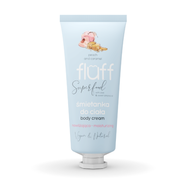 Fluff Peach & Caramel Moisturising Body Cream 150ml