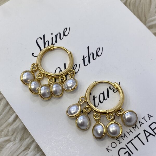 Five Pearls Earrings