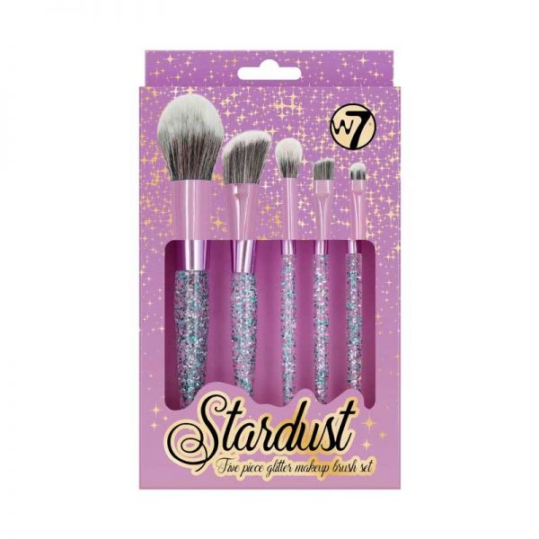 W7 Stardust Five Glitter Make Up Brush Set 5τμχ