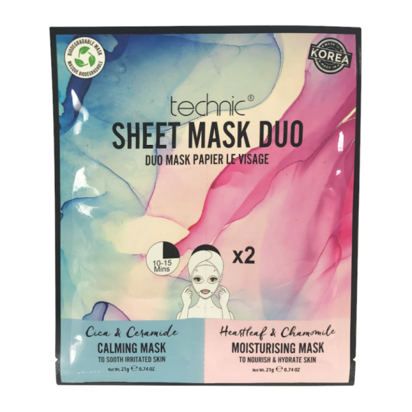Technic Calming & Moisturizing Sheet Mask Duo